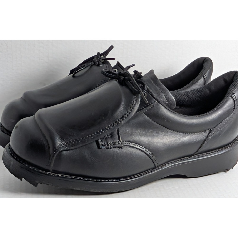 Goodyear Plus Men's Steel Toe Work Shoes Black Leather USA Made Size 9.5 EE